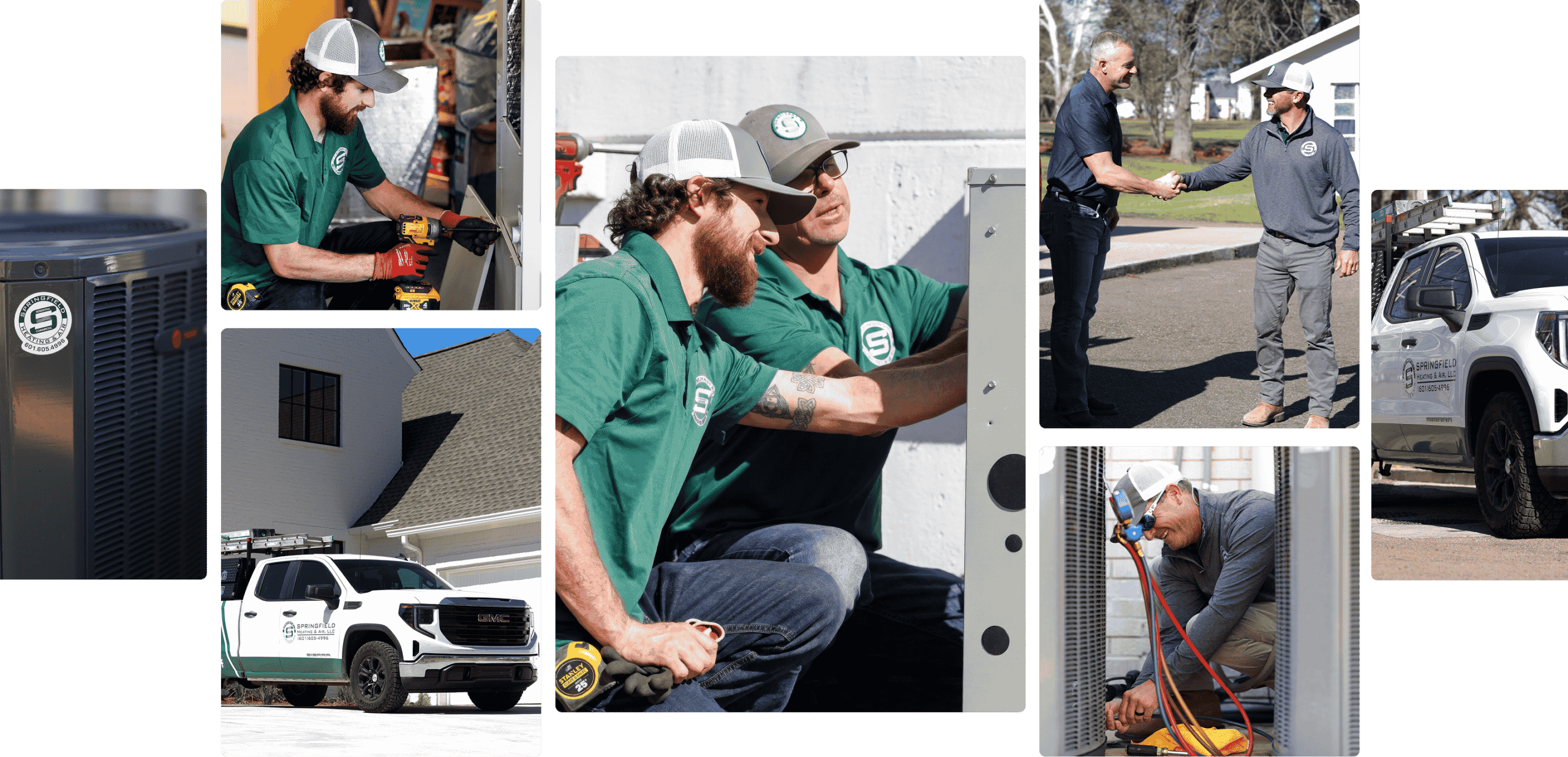 several images of HVAC experts.